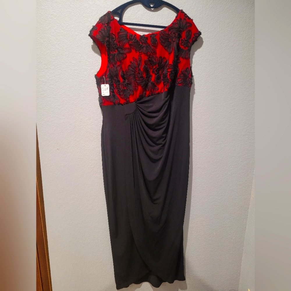 Connected Black and Red  dress 14w